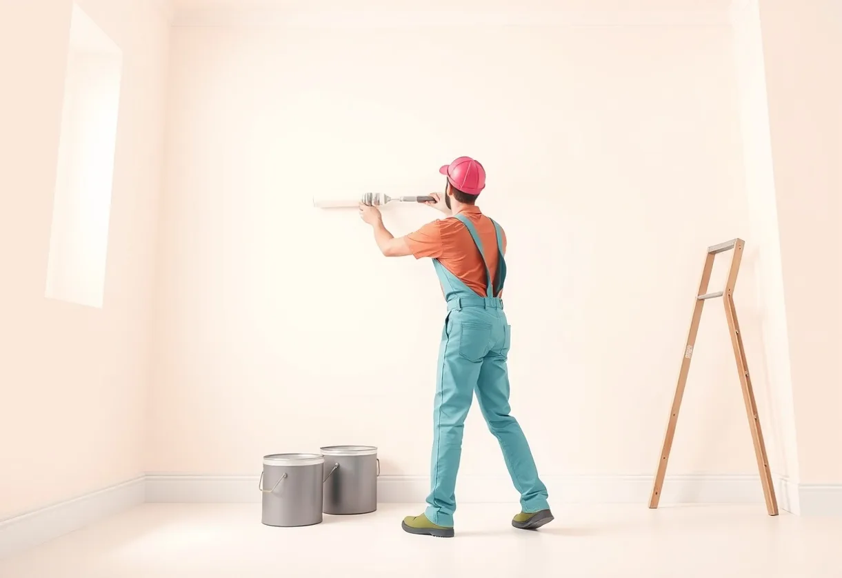 Peintre Saint-Dié-des-Vosges 88100 en intervention sur un chantier